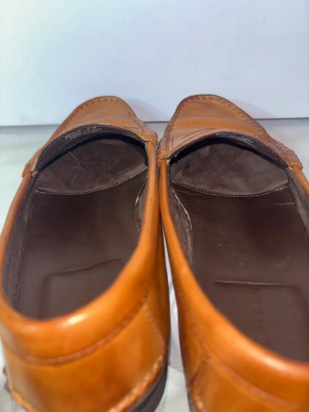 Cole Haan Men's Dustin II Brown Leather Penny Loafers C24507